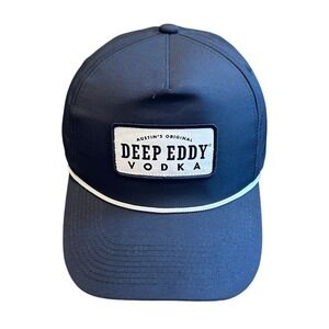 Deep Eddy Vodka Rope Hat Snapback‎ Men's Adjustable Navy Blue Austin's Original